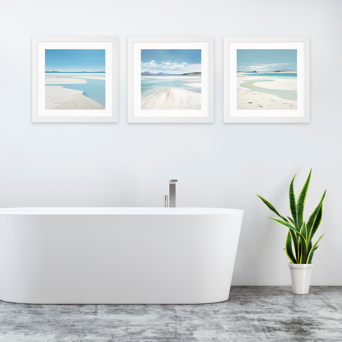 White frame variant of Luskentyre Beach, Isle of Harris