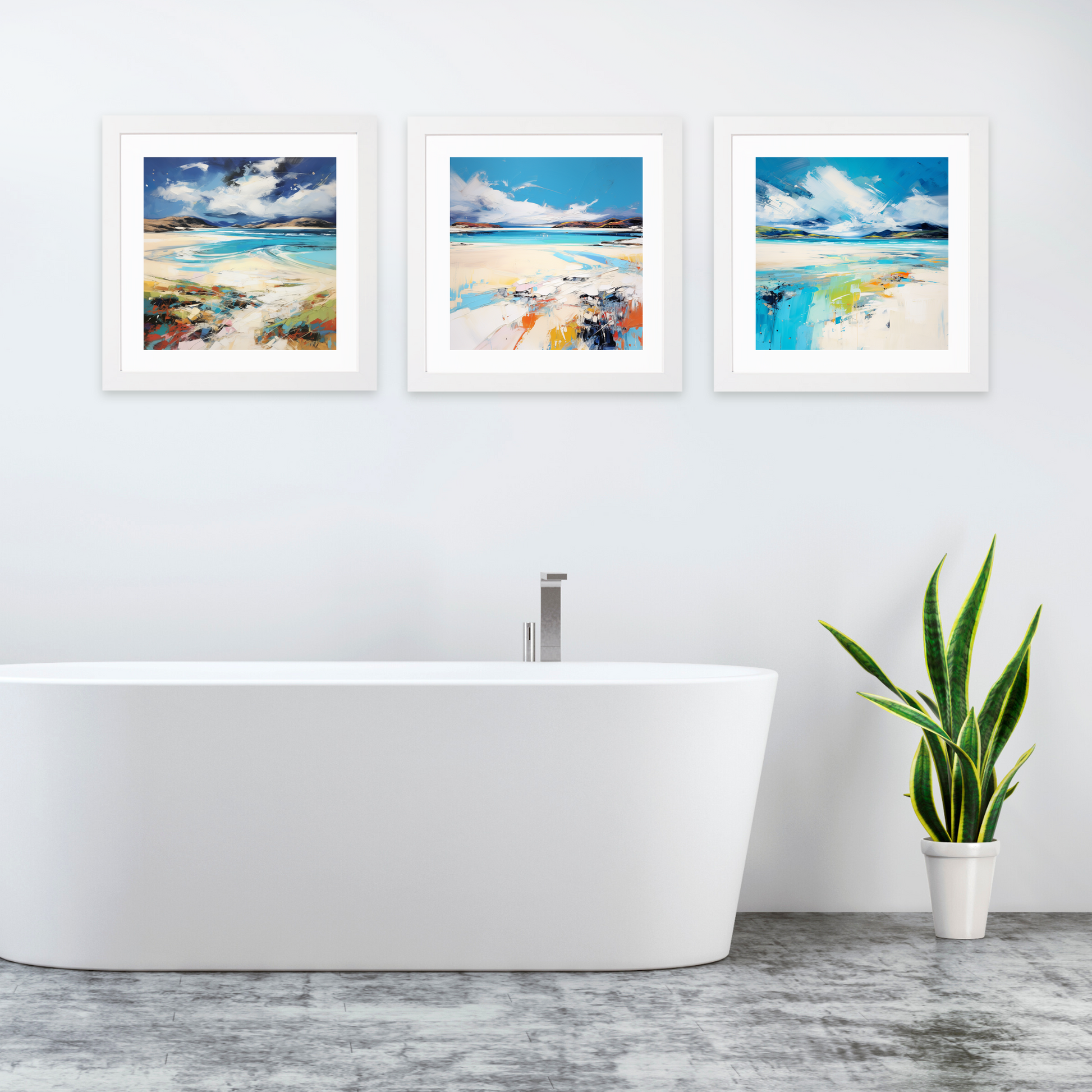 White frame variant of Luskentyre Beach, Isle of Harris