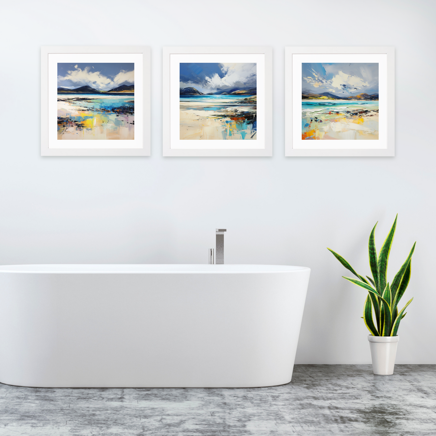 White frame variant of Luskentyre Beach, Isle of Harris