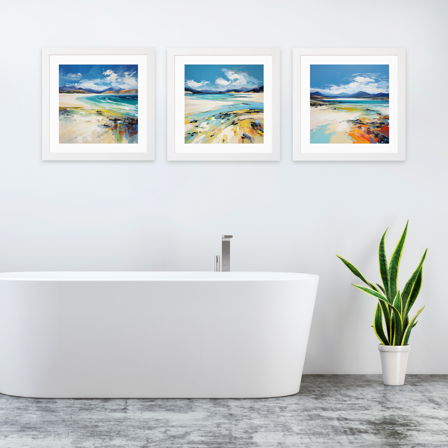 White frame variant of Luskentyre Beach, Isle of Harris