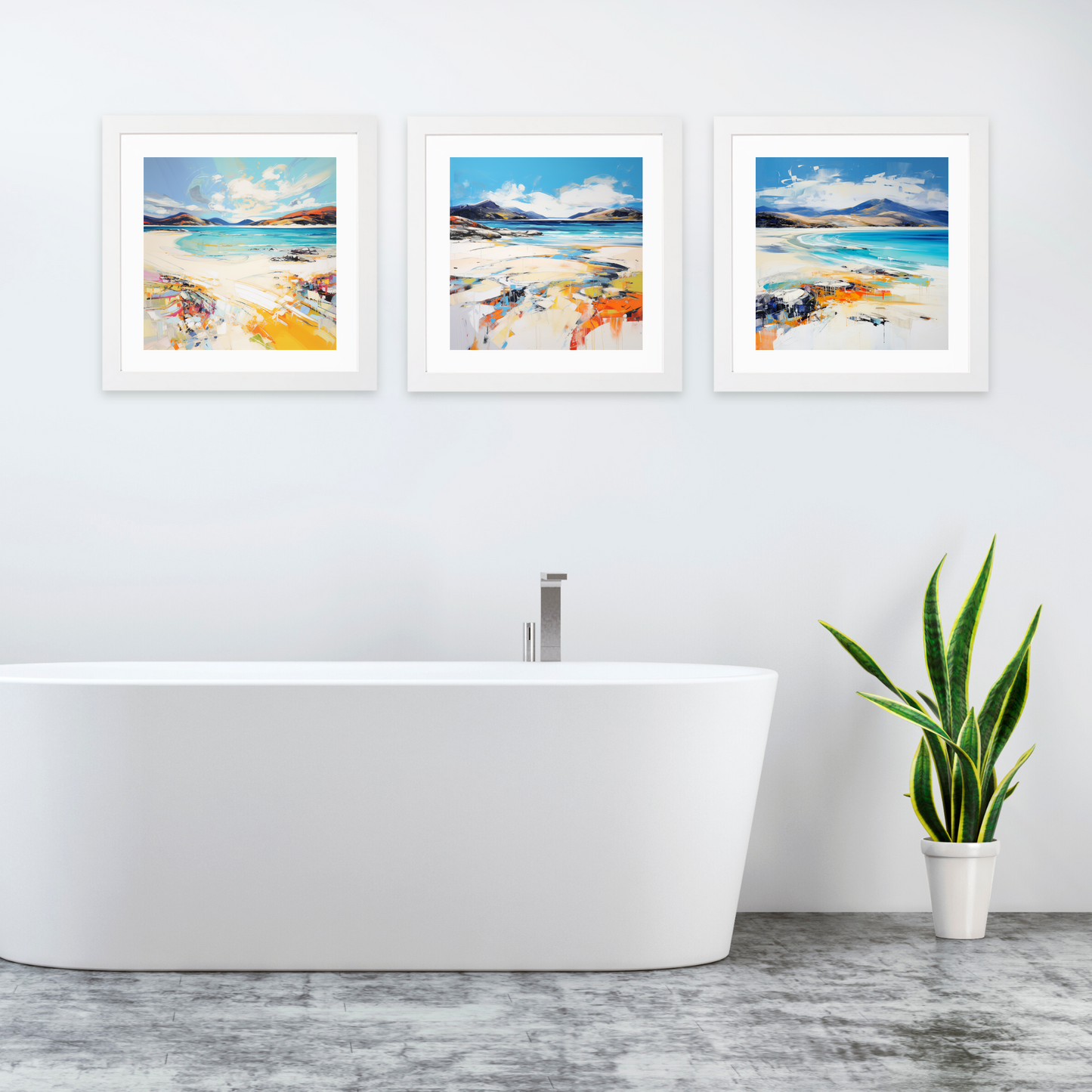 White frame variant of Luskentyre Beach, Isle of Harris