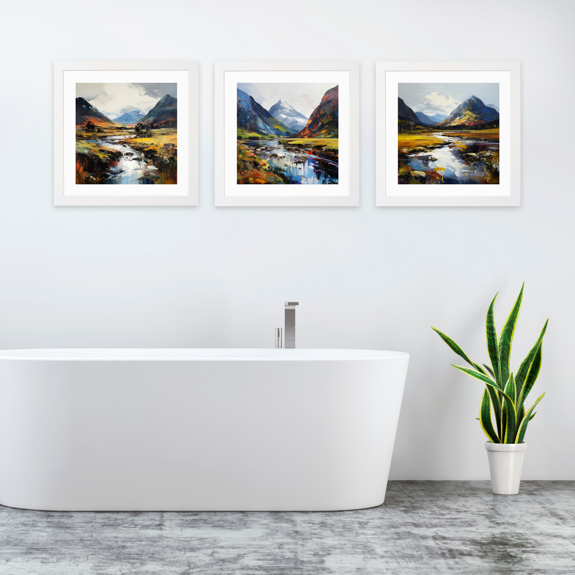 White frame variant of Glencoe, Argyll and Bute