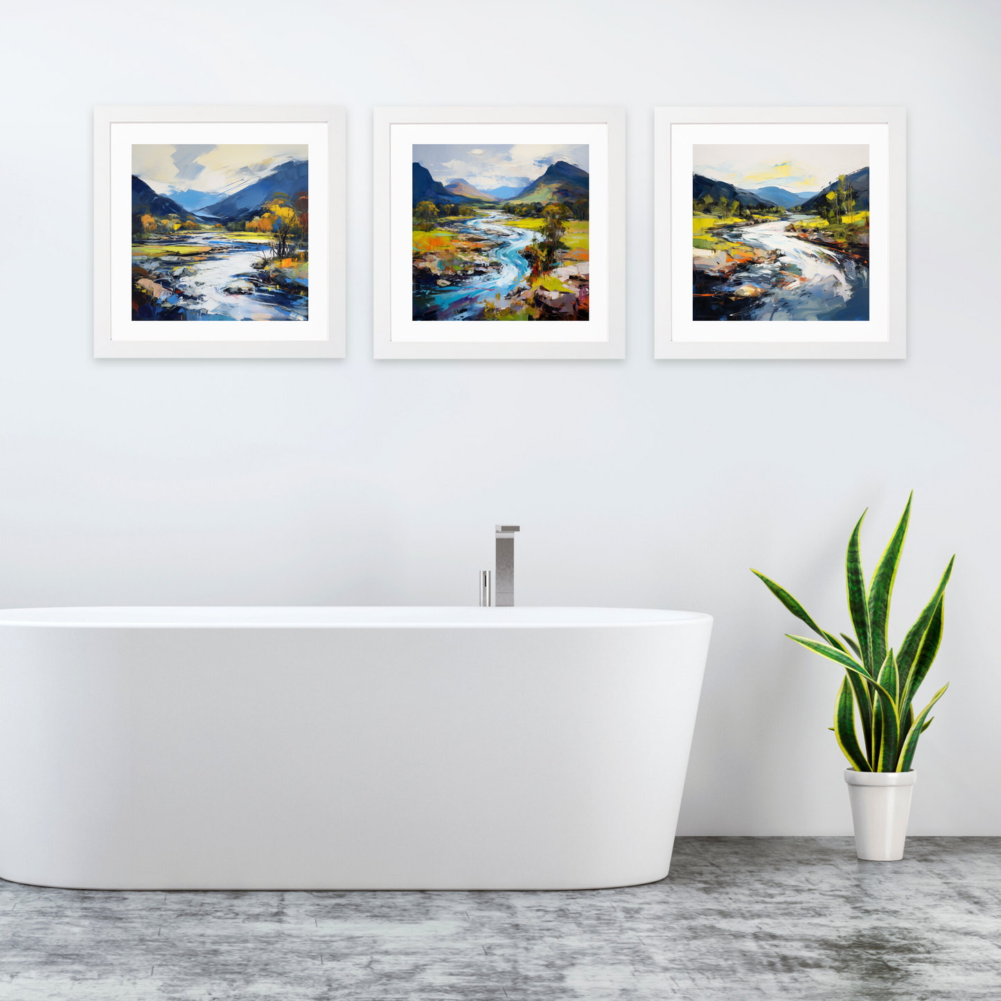 White frame variant of River Spey, Highlands