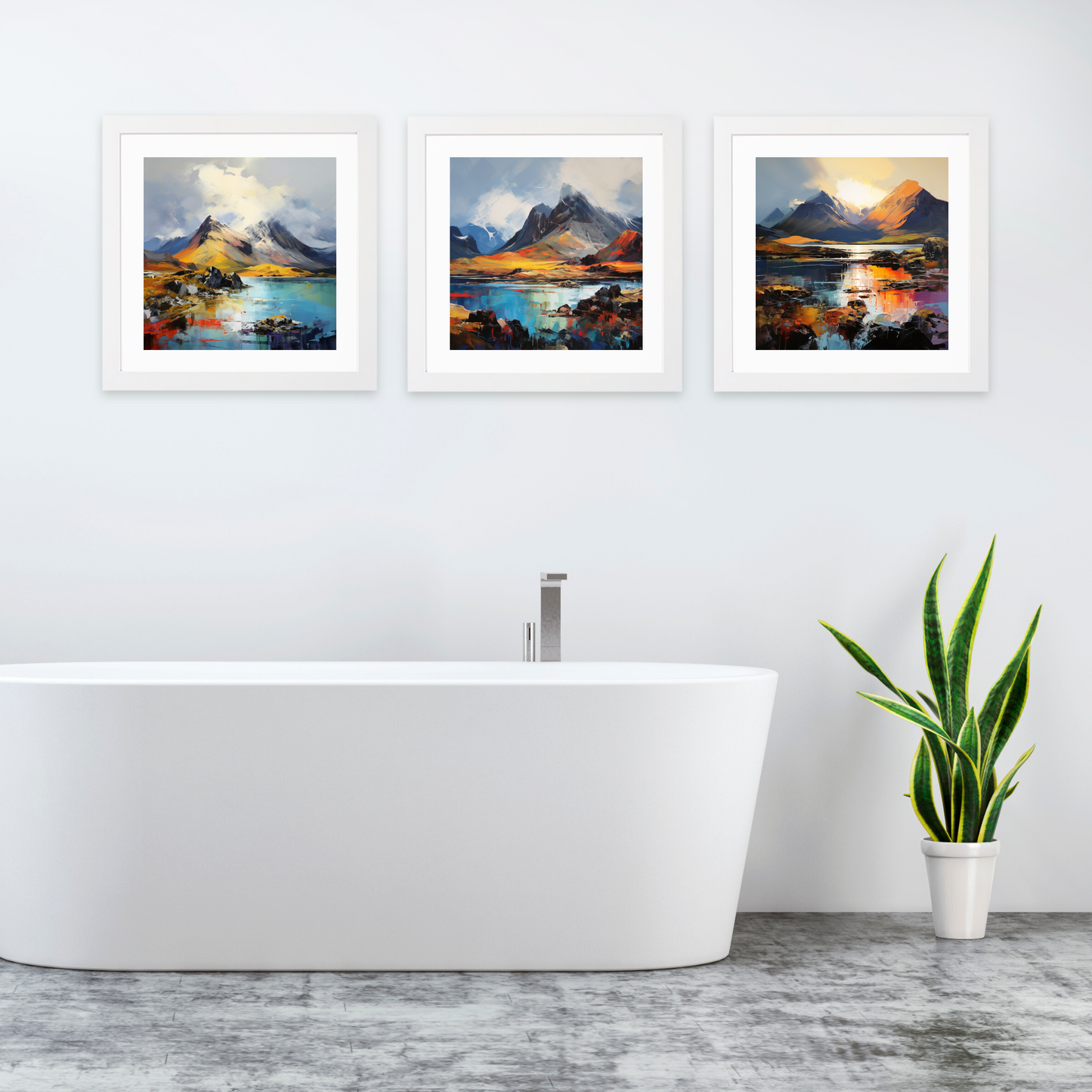 White frame variant of The Cuillin, Isle of Skye