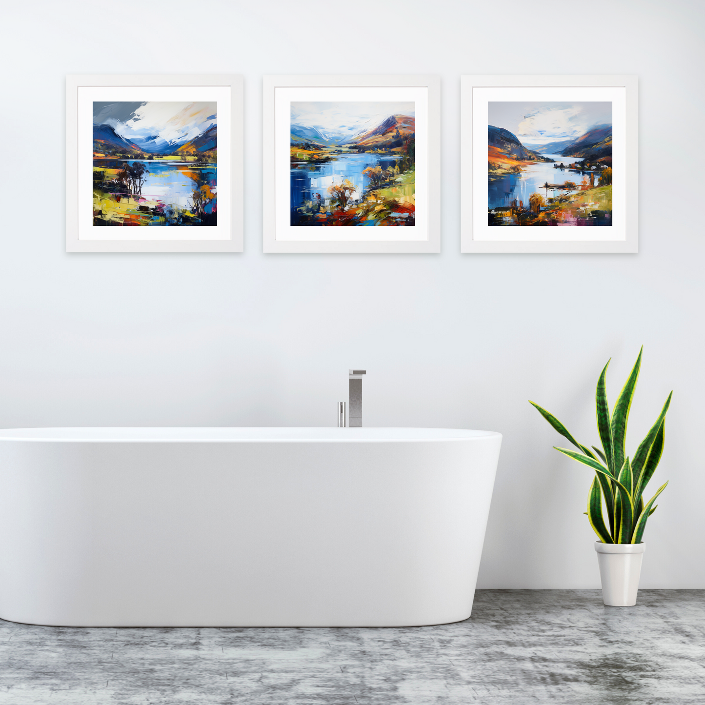 White frame variant of Loch Earn, Perth and Kinross