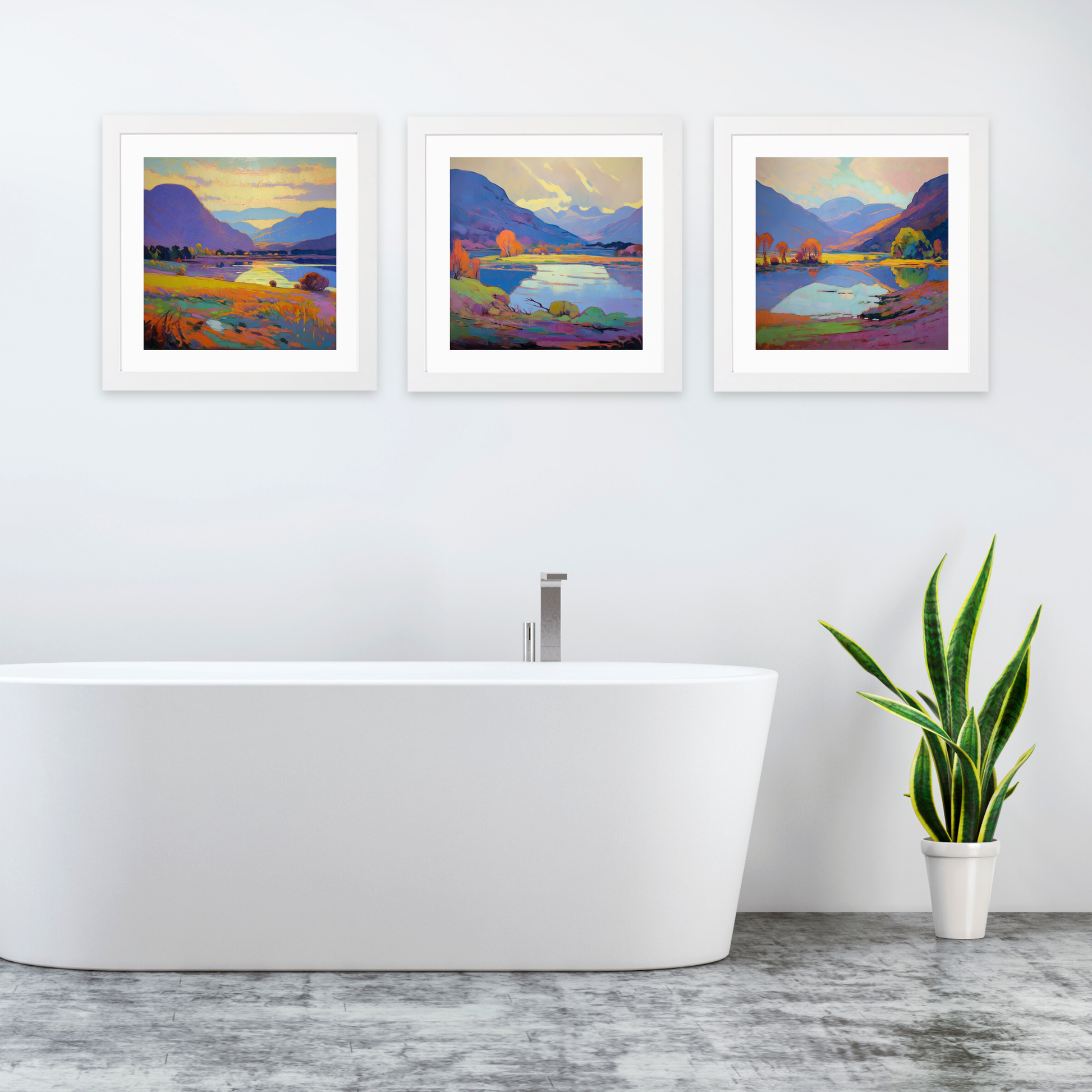 White frame variant of Loch Leven, Highlands