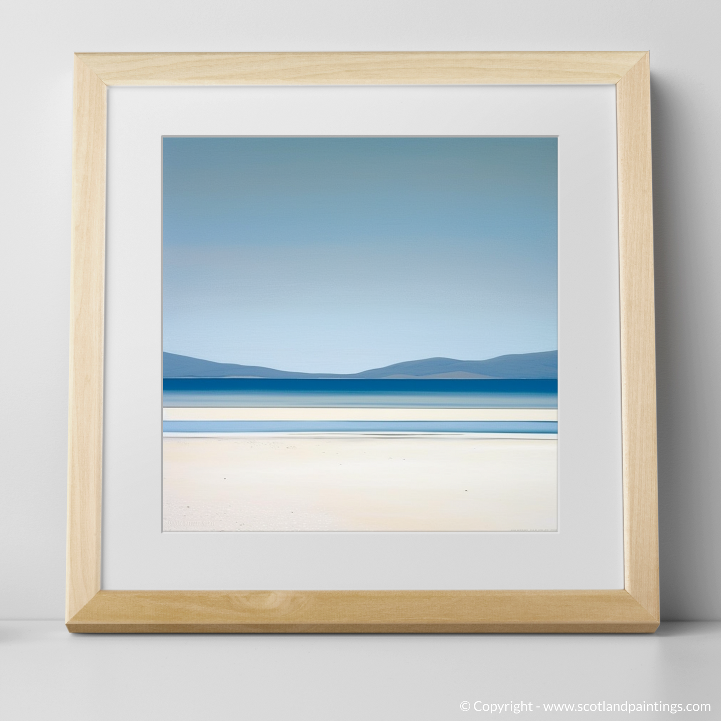 Abstract Luskentyre: A Serene Scottish Shore