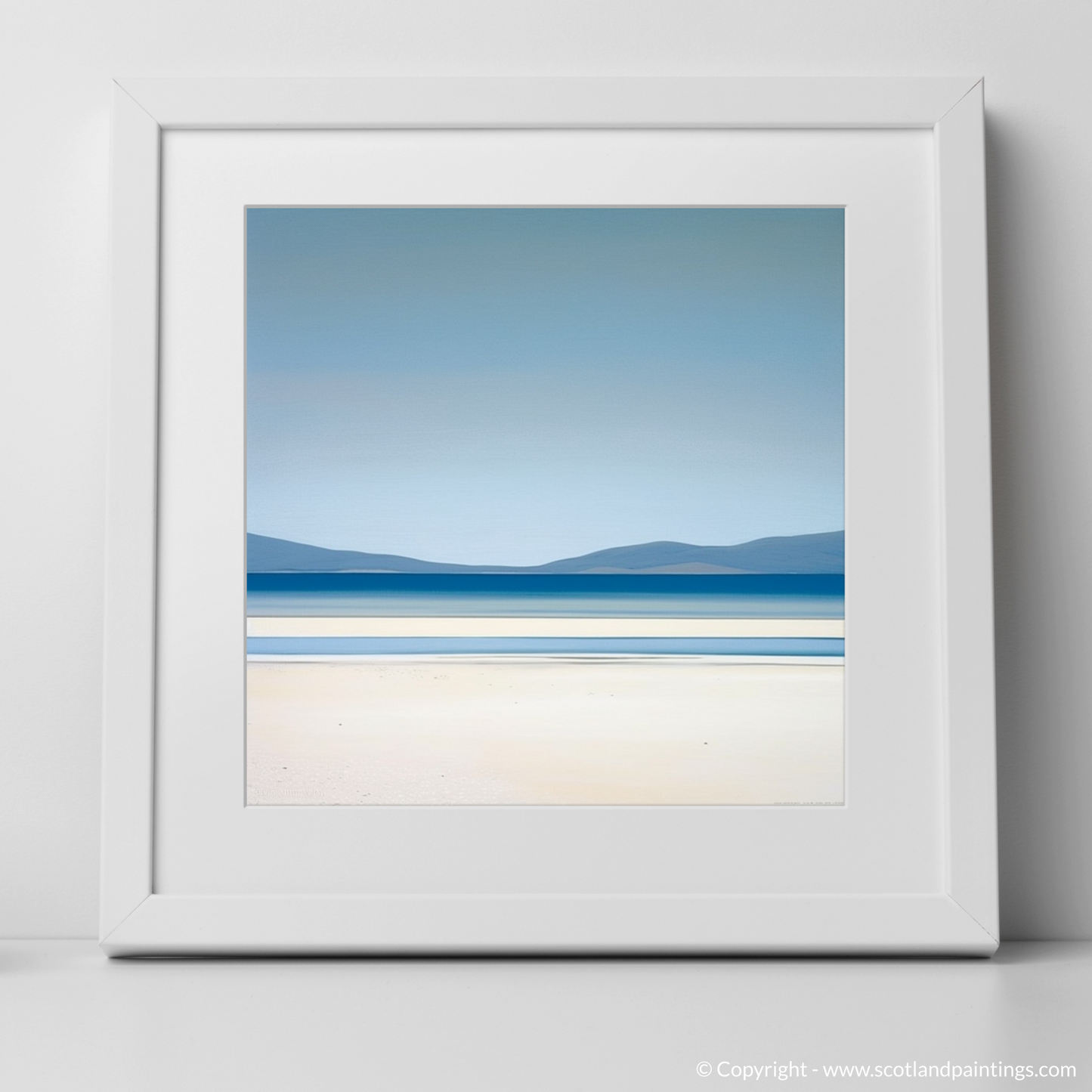 Abstract Luskentyre: A Serene Scottish Shore