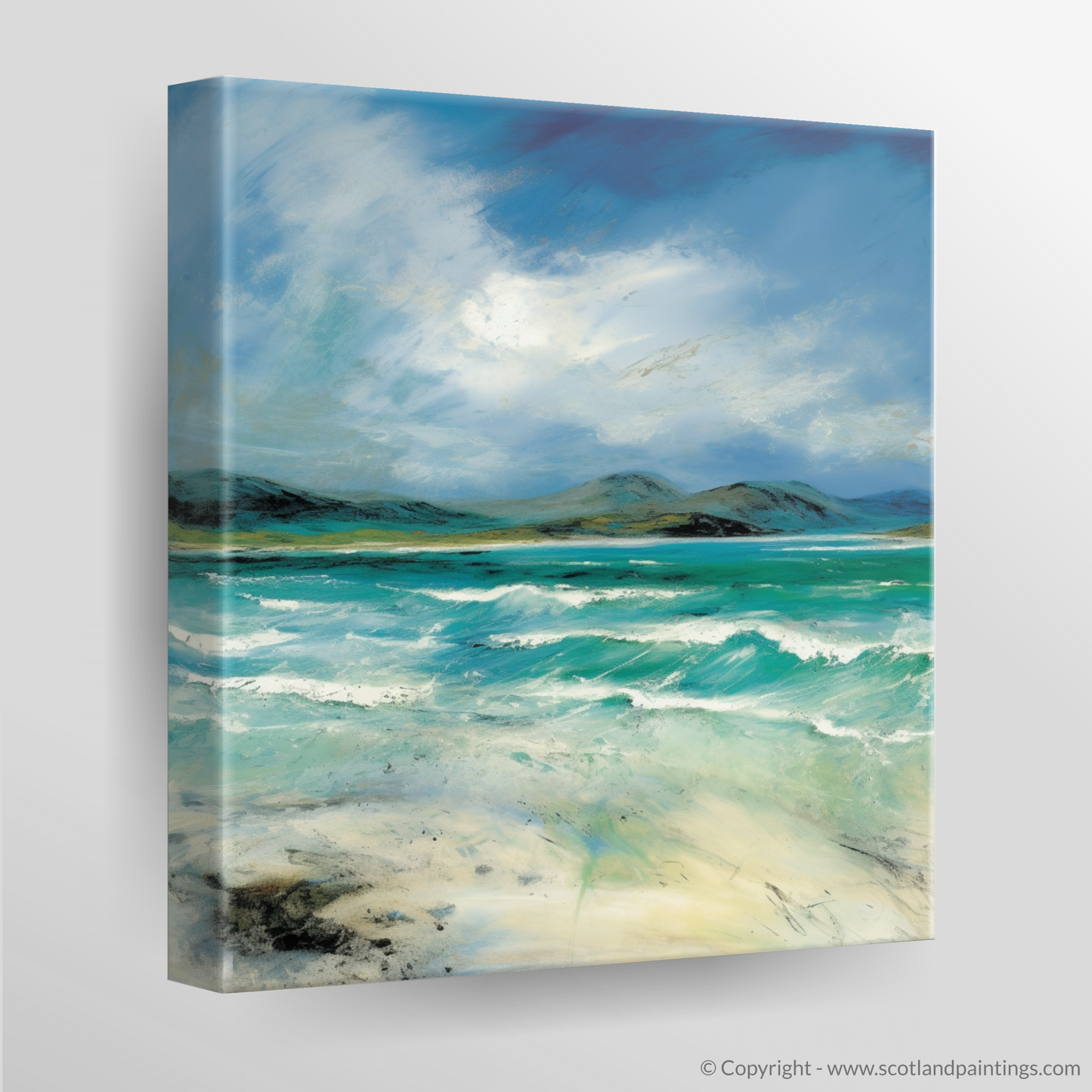 Luskentyre Beach Essence: An Abstract Ode to Hebridean Shores