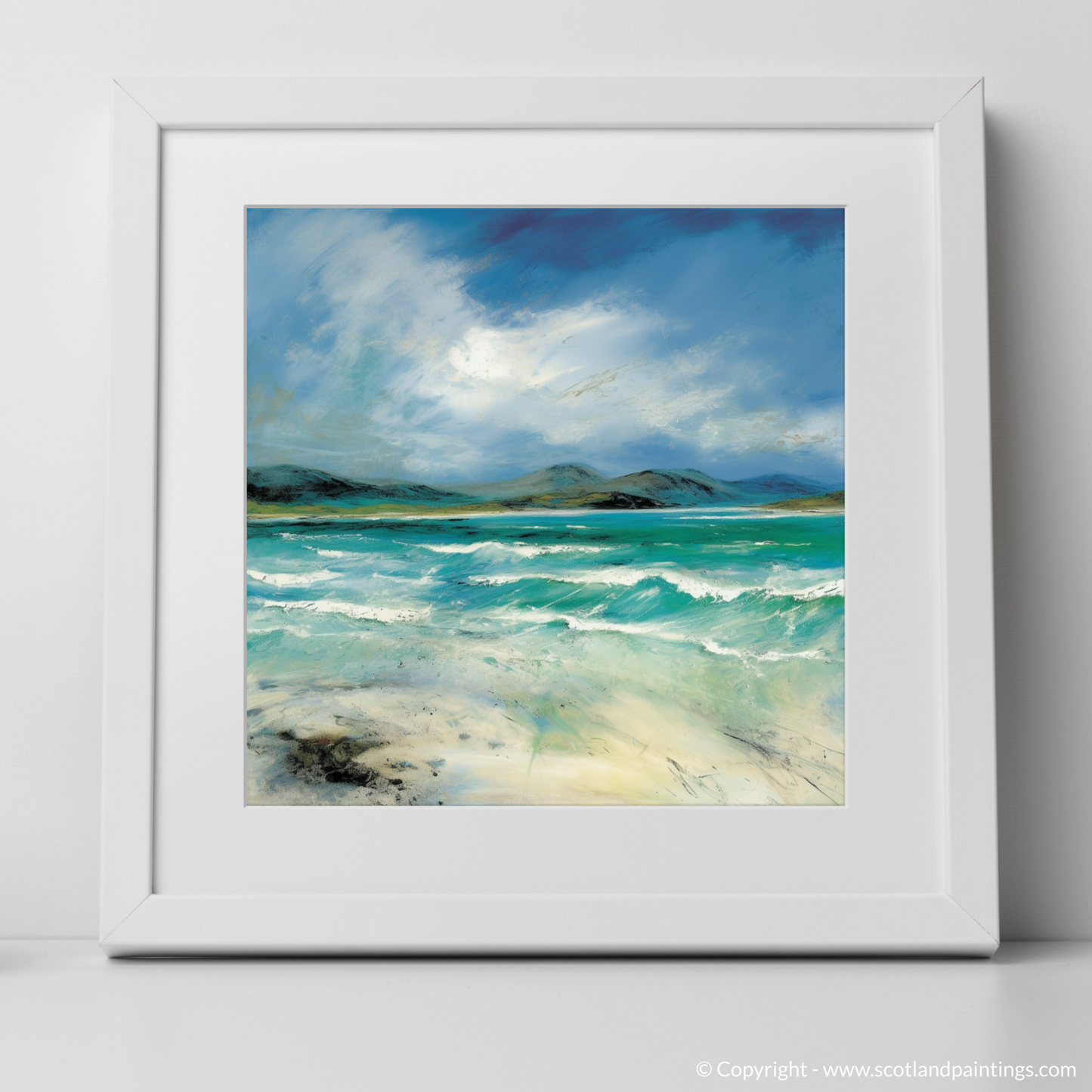 Luskentyre Beach Essence: An Abstract Ode to Hebridean Shores