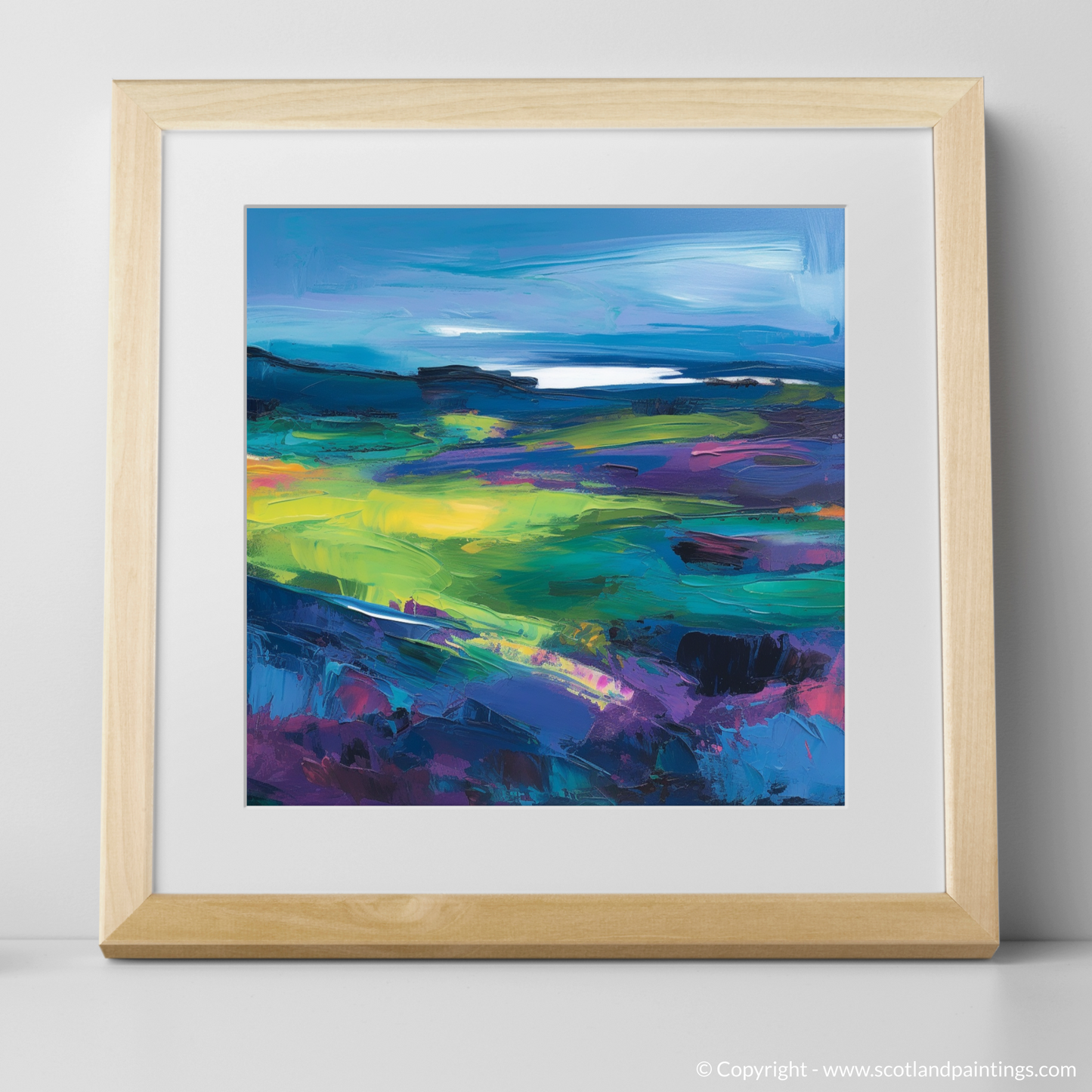 Vibrant Serenity: A Colour Field Ode to Stornoway