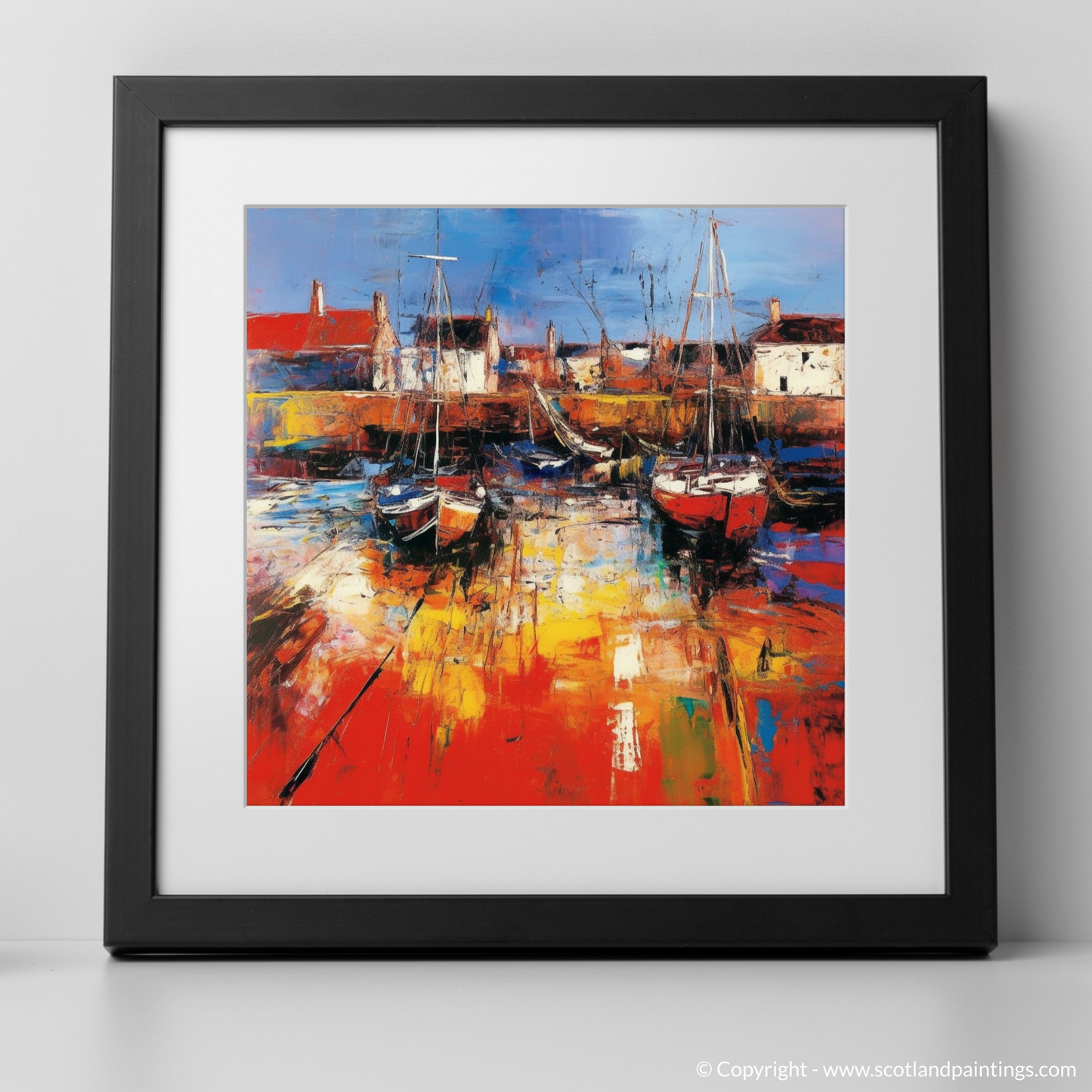 Harbour Hues: An Abstract Voyage through North Berwick