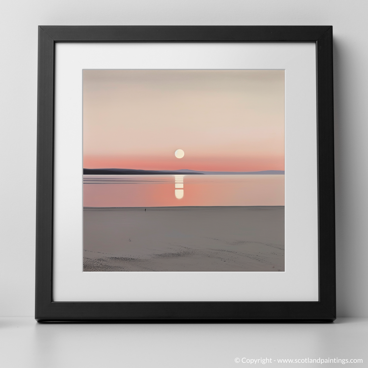 Nairn Beach Sunset Serenity: A Minimalist Masterpiece