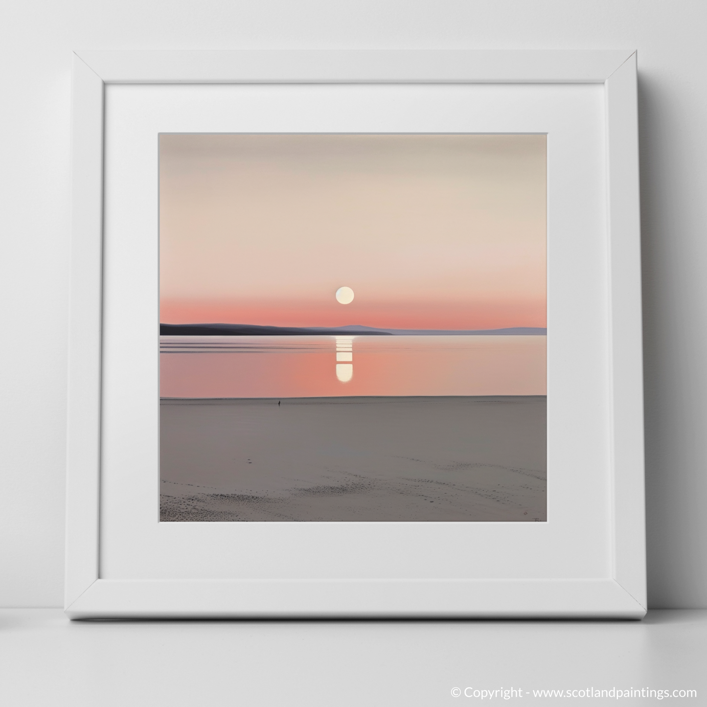 Nairn Beach Sunset Serenity: A Minimalist Masterpiece