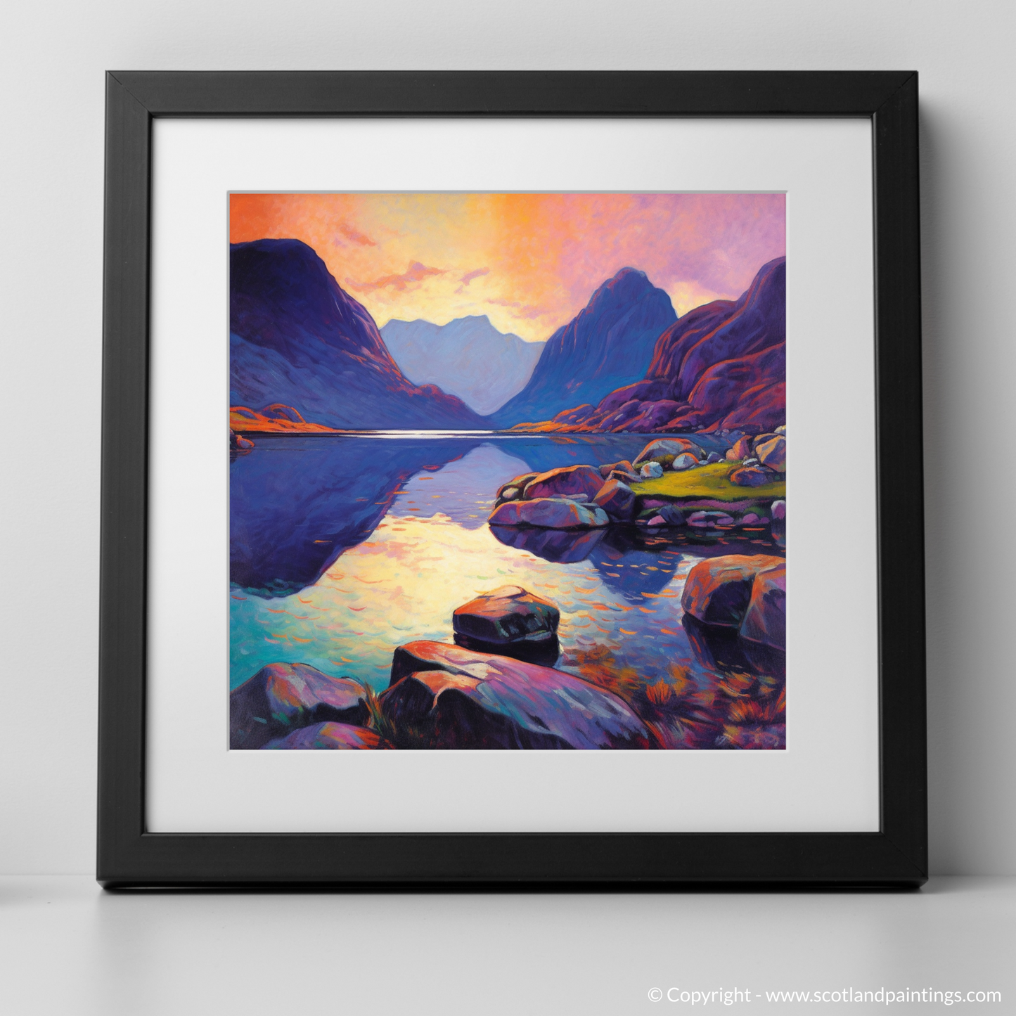 Loch Coruisk at Sunset: A Fauvist Symphony in Scottish Coves