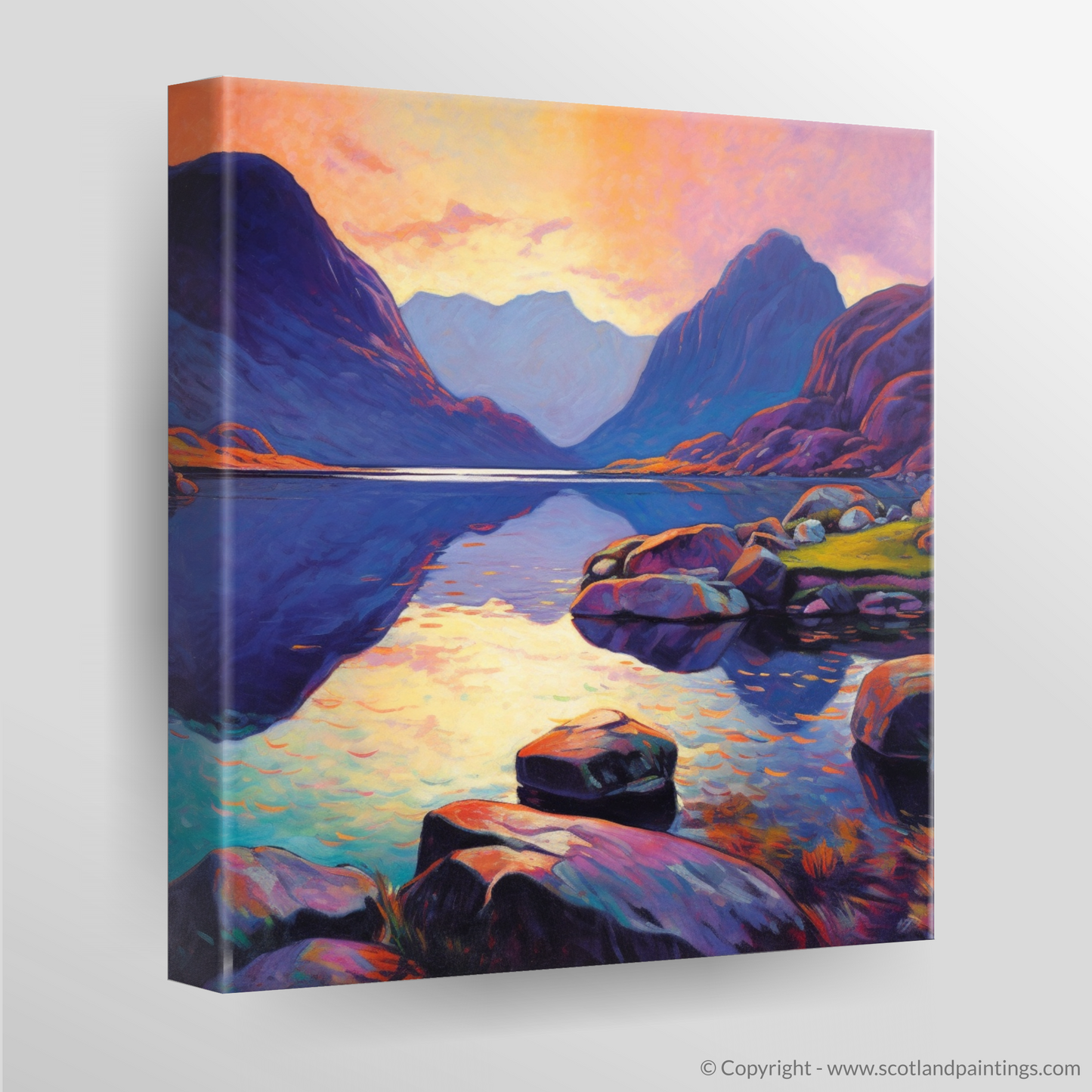 Loch Coruisk at Sunset: A Fauvist Symphony in Scottish Coves