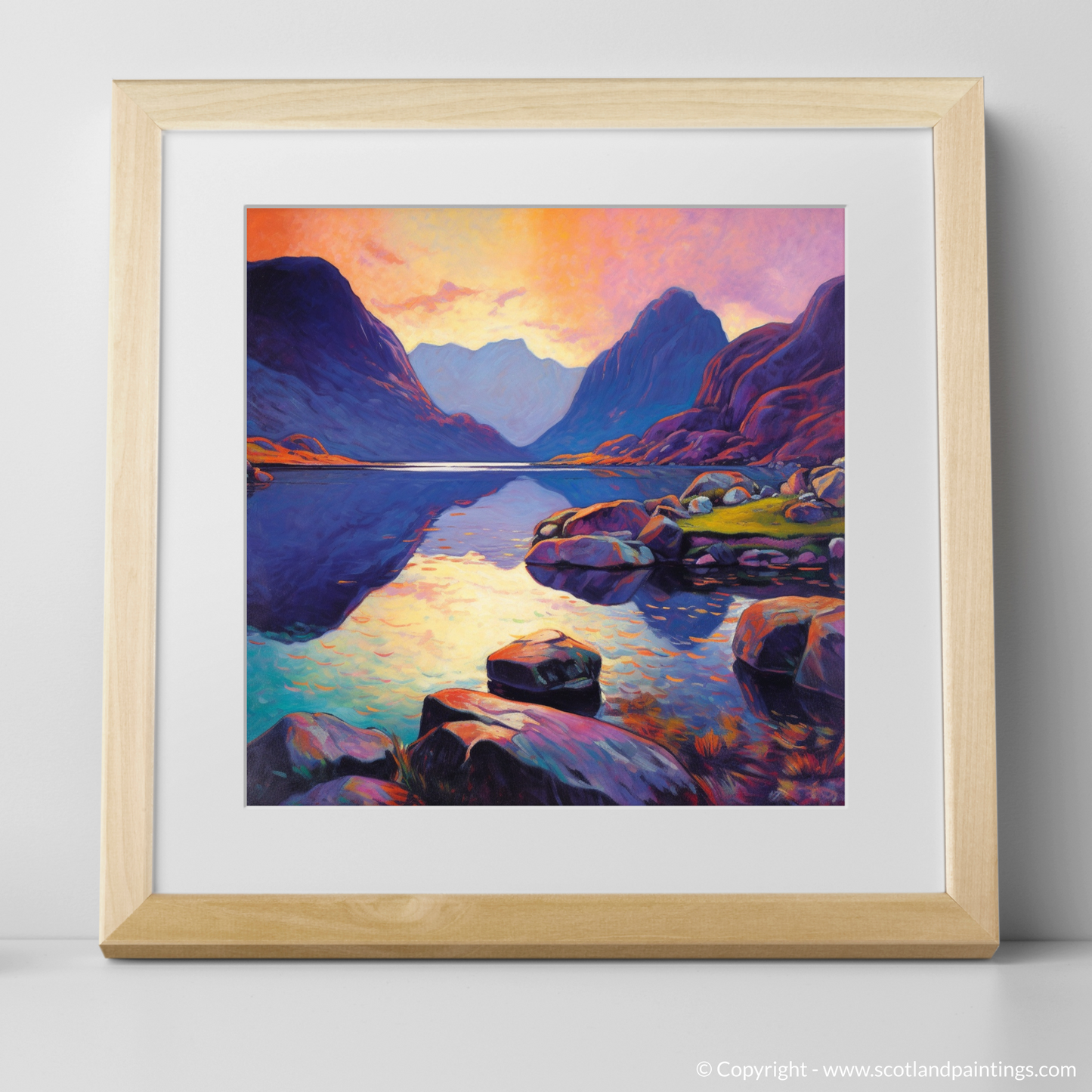 Loch Coruisk at Sunset: A Fauvist Symphony in Scottish Coves