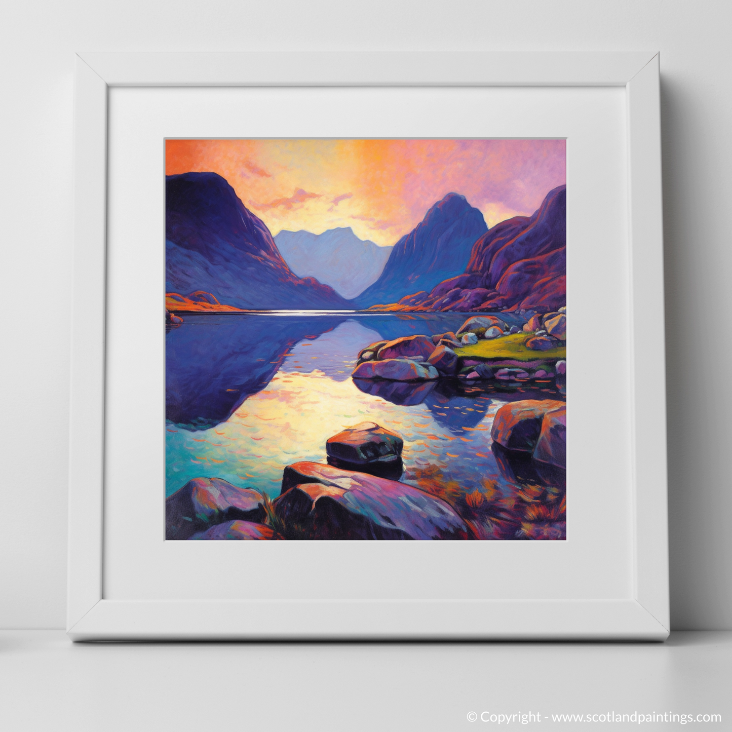 Loch Coruisk at Sunset: A Fauvist Symphony in Scottish Coves