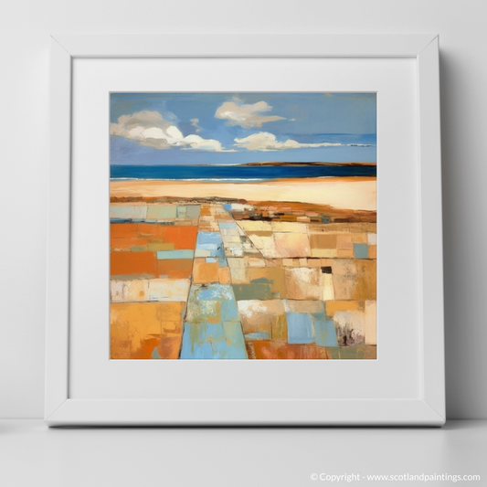Scottish Shores Reimagined: An Abstract Impression of Gullane Beach