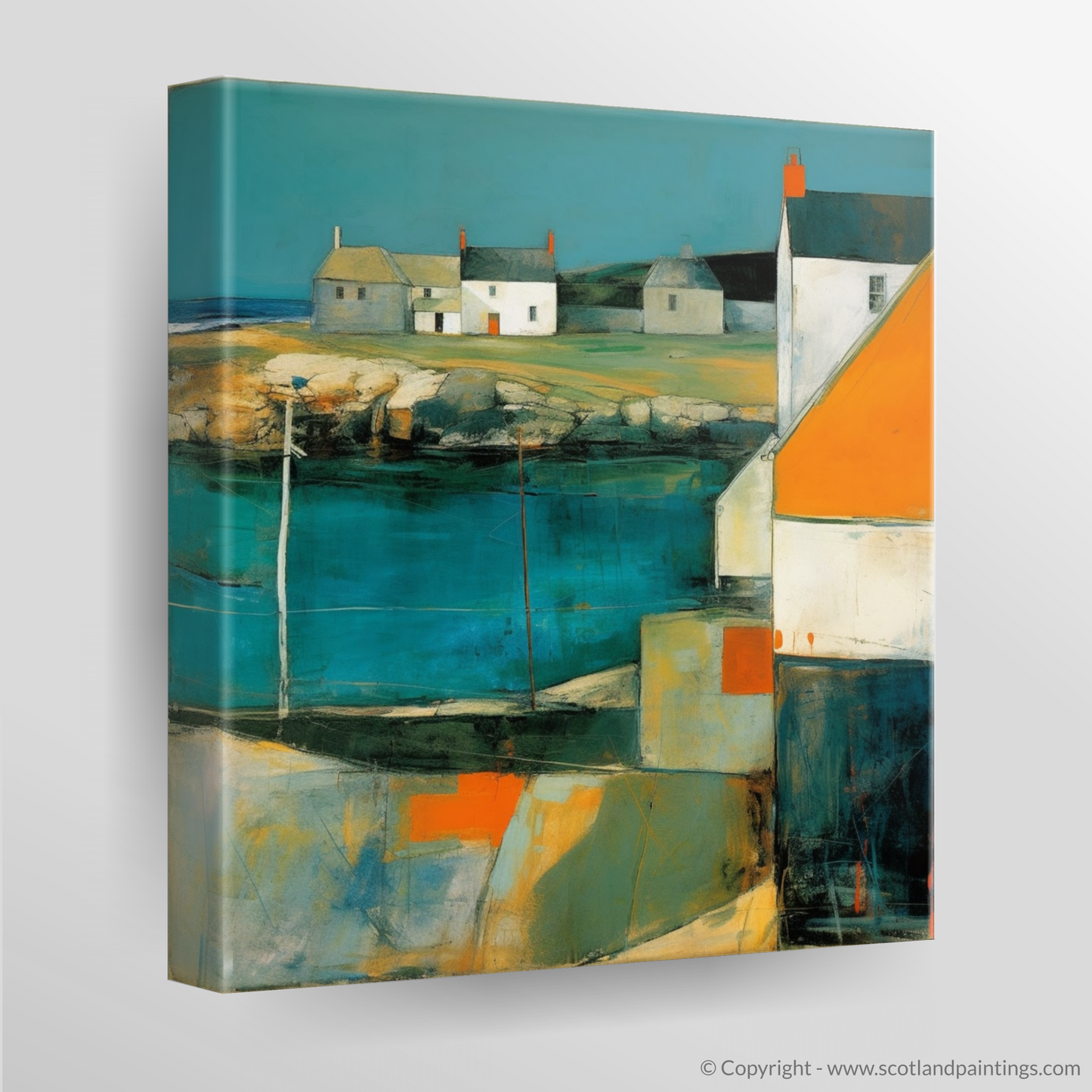 Lerwick's Vivid Impressions: An Abstract Maritime Symphony