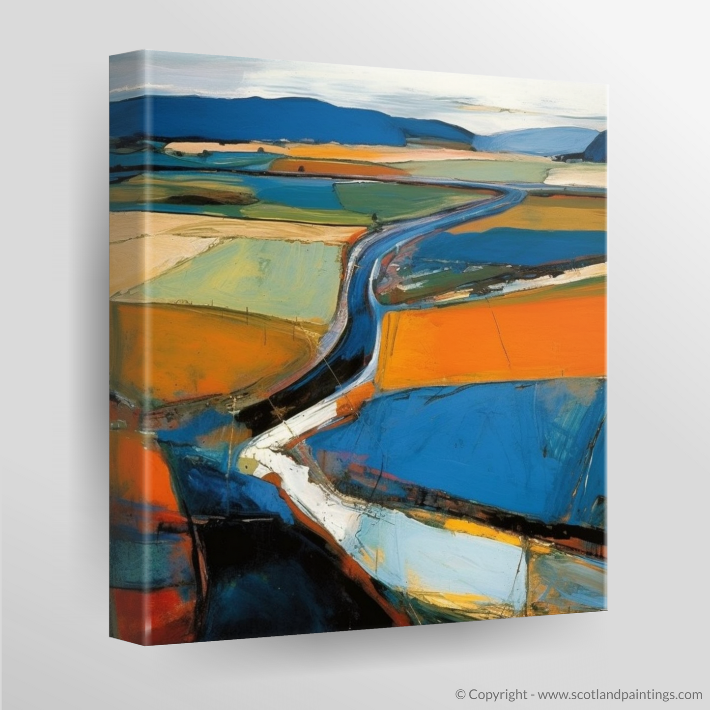 Highland River Reverie: An Abstract Impression of River Spey