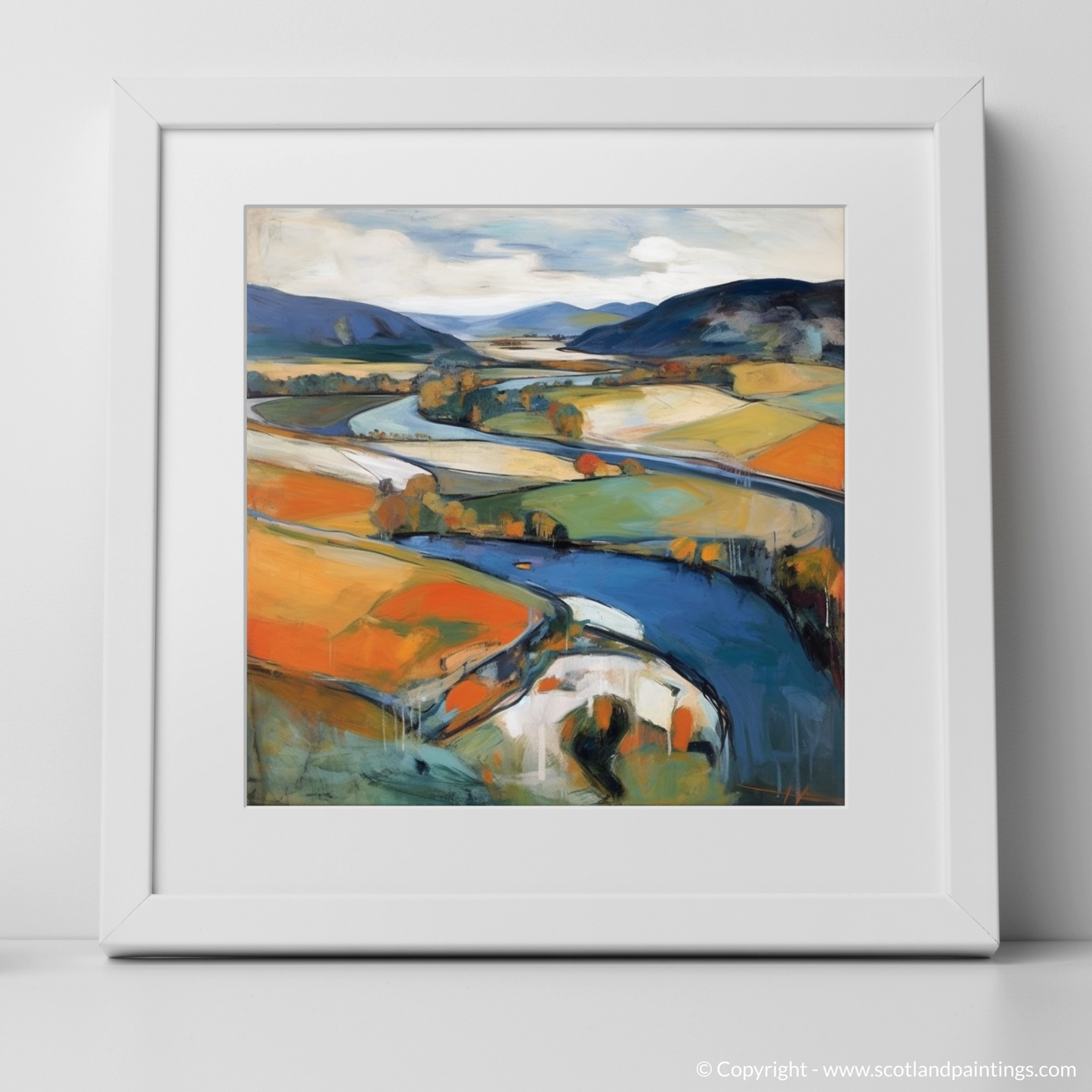 River Spey Reverie: An Abstract Impression of the Scottish Highlands