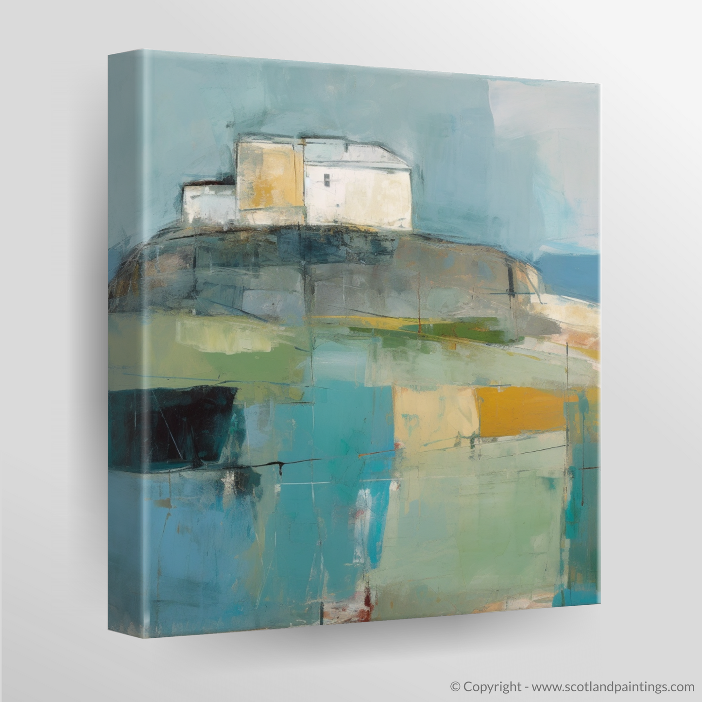 Castle Tioram Reimagined: An Abstract Impressionist Journey