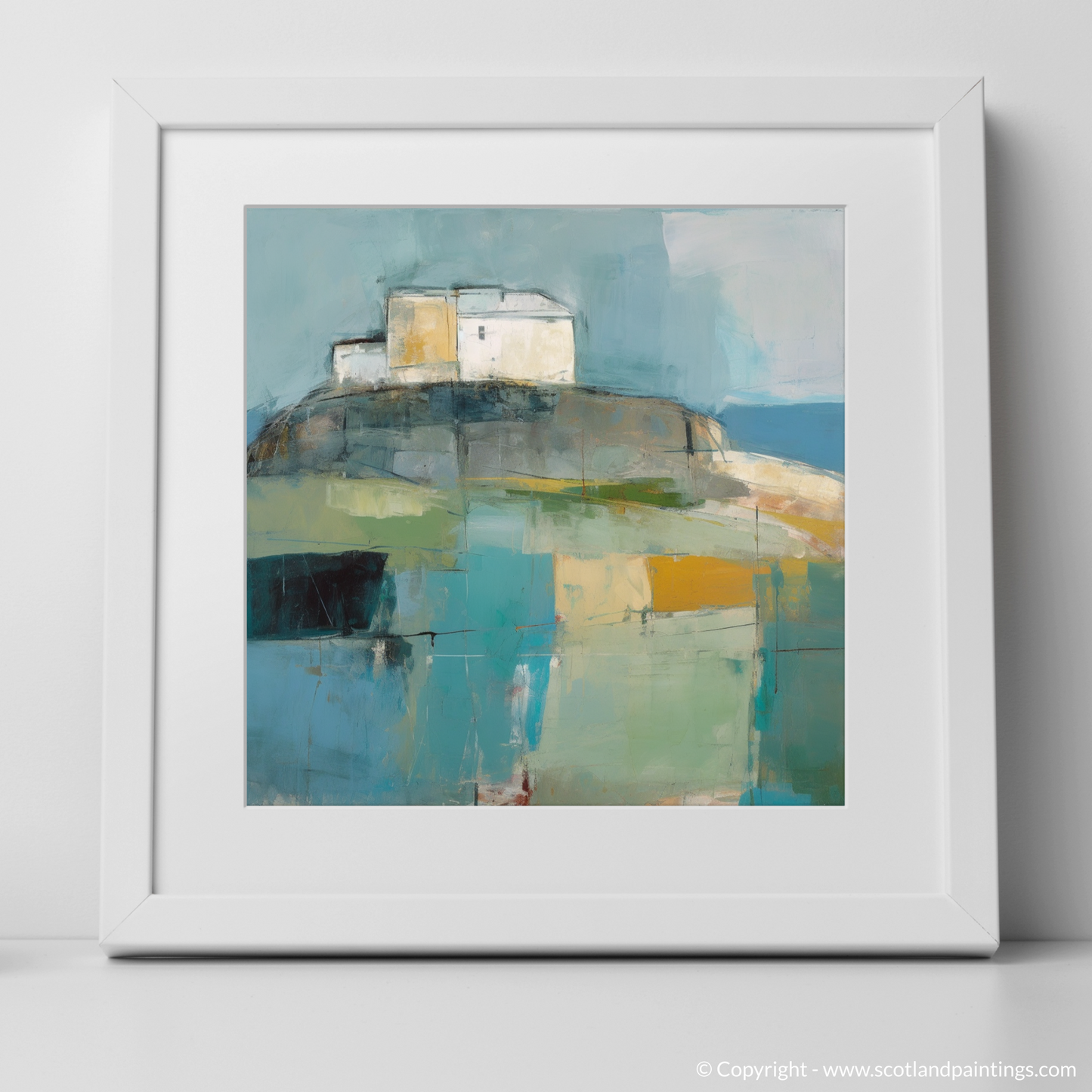 Castle Tioram Reimagined: An Abstract Impressionist Journey