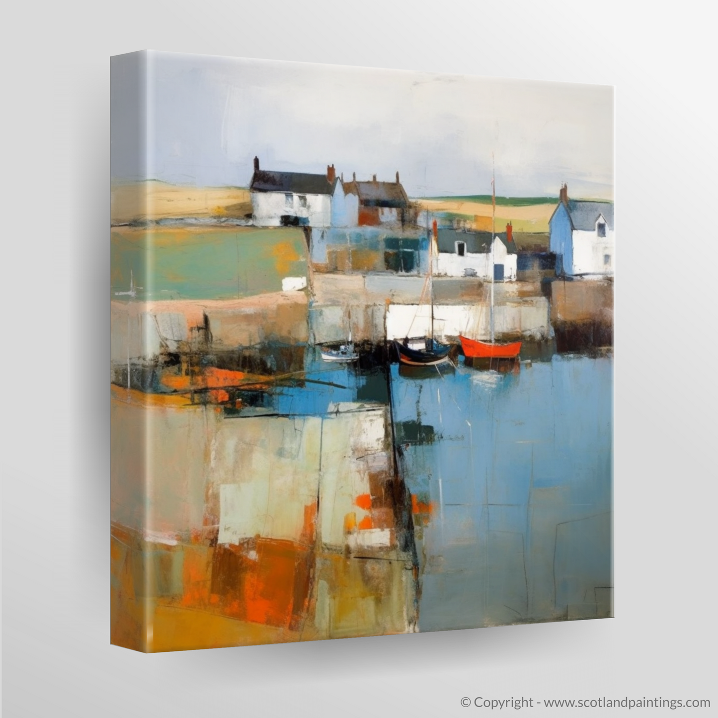 Harbour Hues: An Abstract Impression of Portmahomack Easter Ross