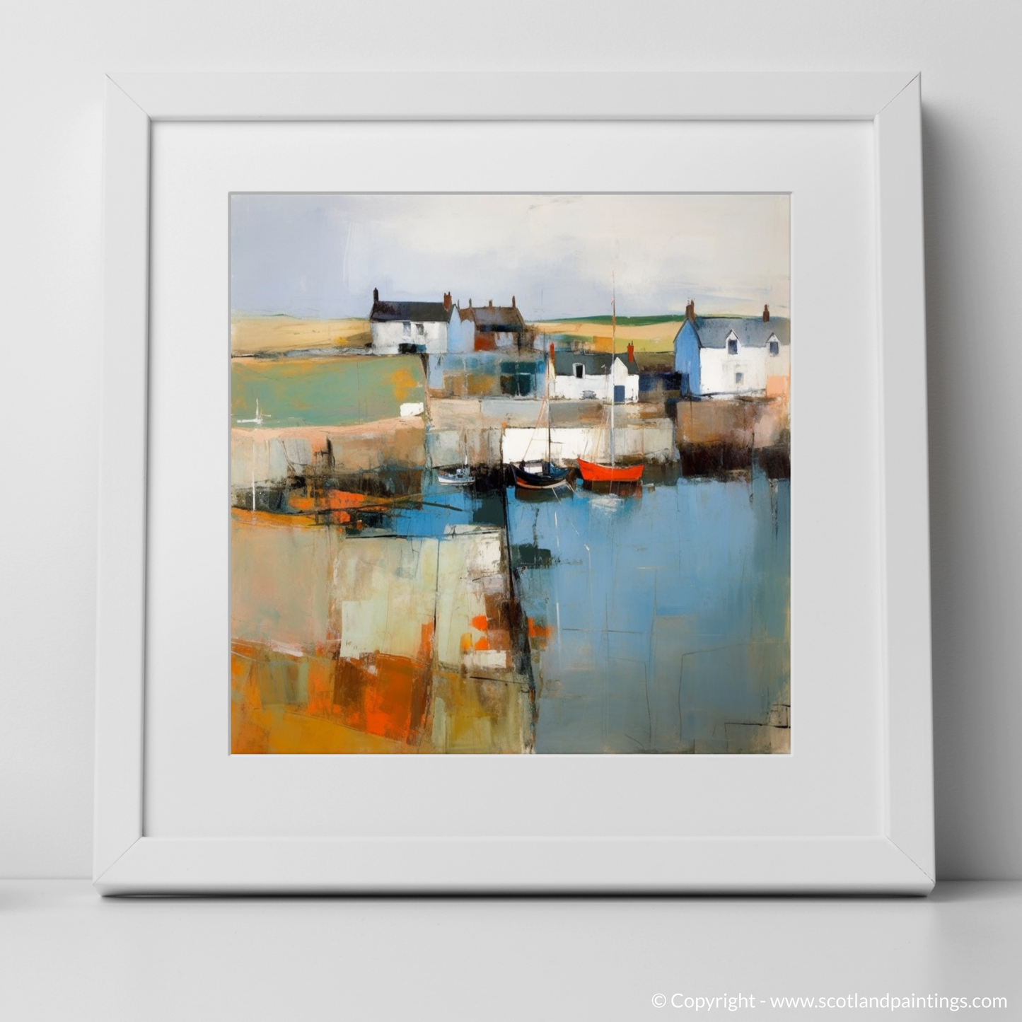 Harbour Hues: An Abstract Impression of Portmahomack Easter Ross