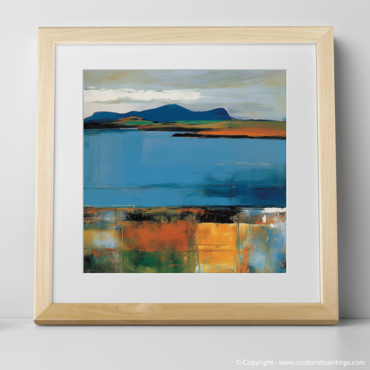 Castle Stalker Bay Serenity: An Abstract Impressionist Journey