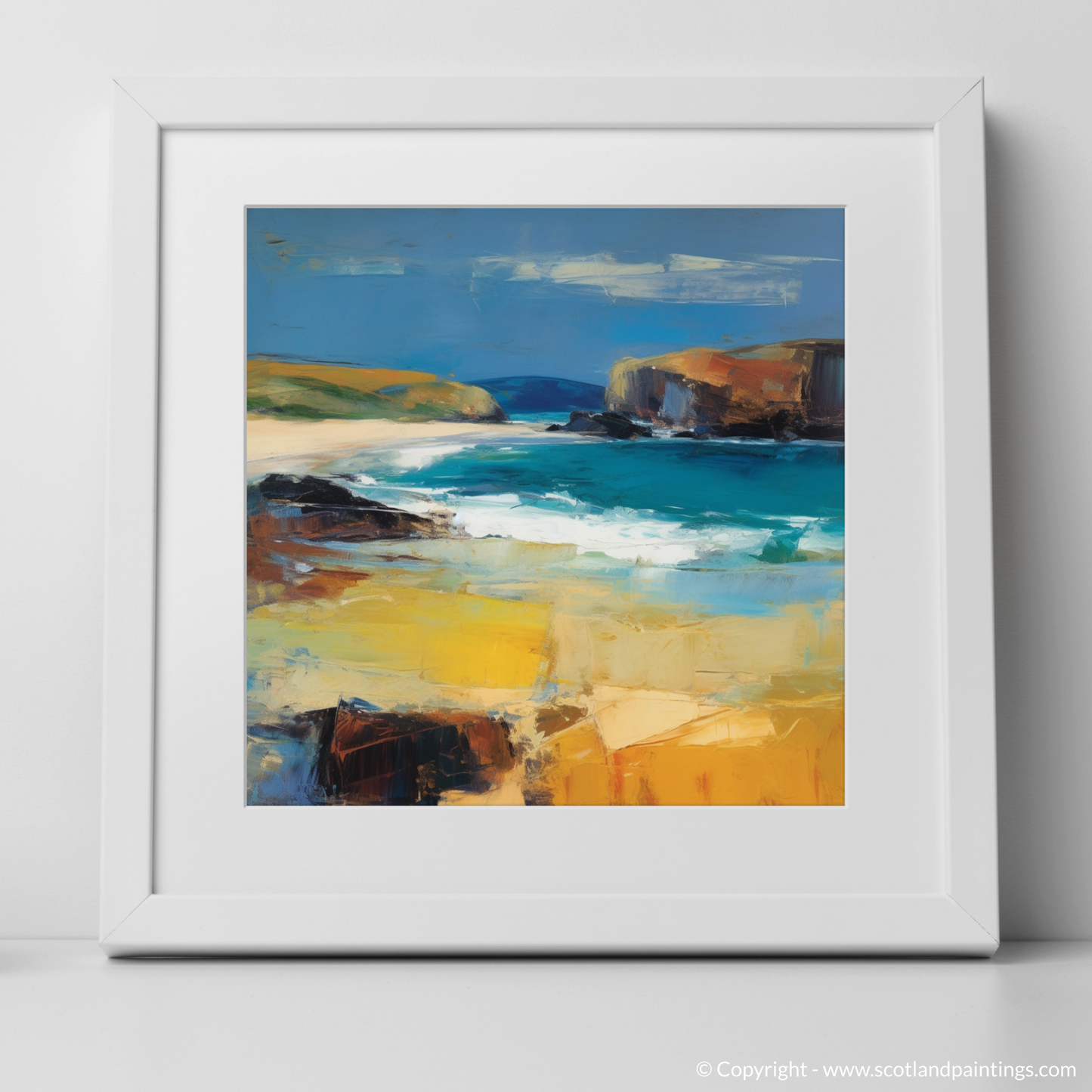 Durness Beach Reverie: An Abstract Impressionist Escape