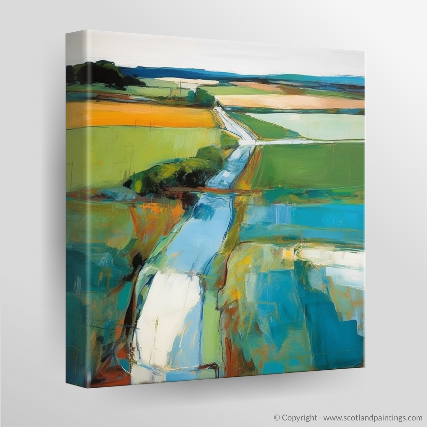 Aberdeenshire's River Don: An Abstract Impressionist Ode