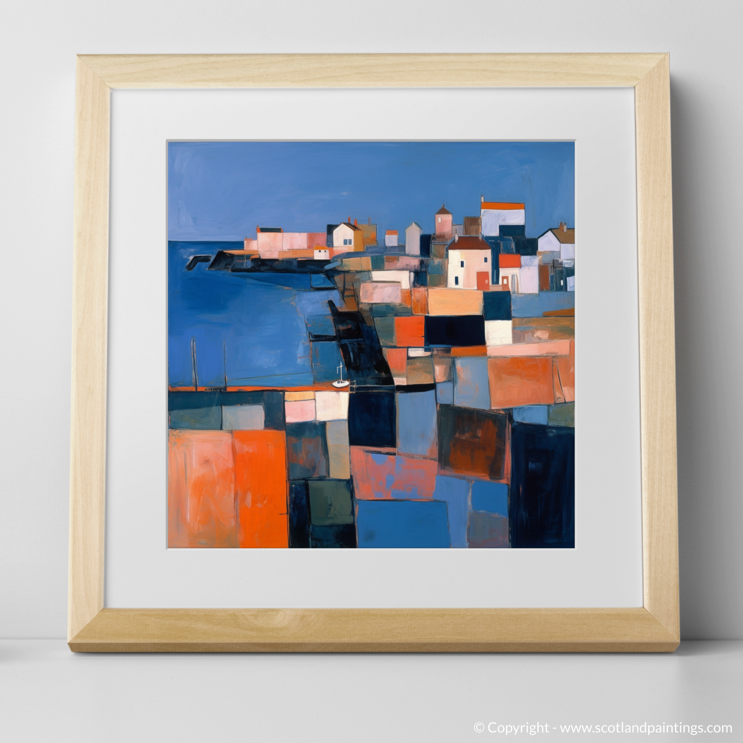Dusk at Crail Harbour: An Abstract Impressionist Interpretation