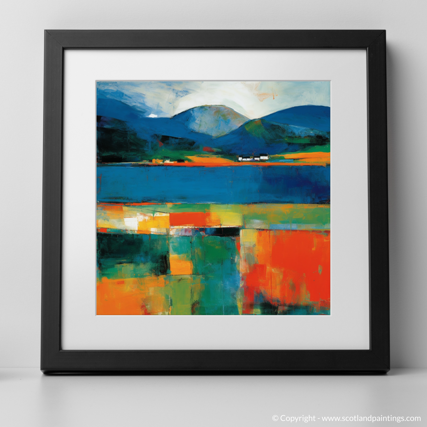 Highland Echoes: An Abstract Impressionist Ode to Loch Linnhe
