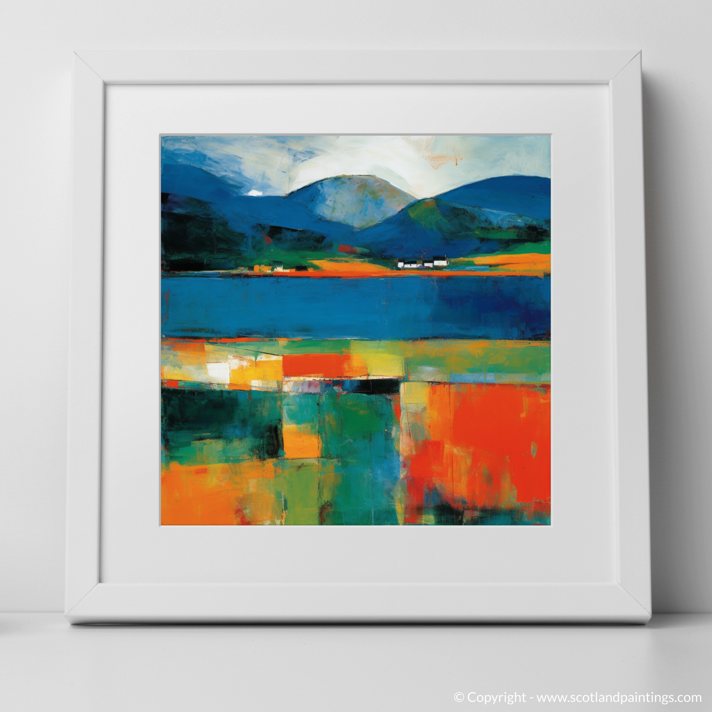 Highland Echoes: An Abstract Impressionist Ode to Loch Linnhe