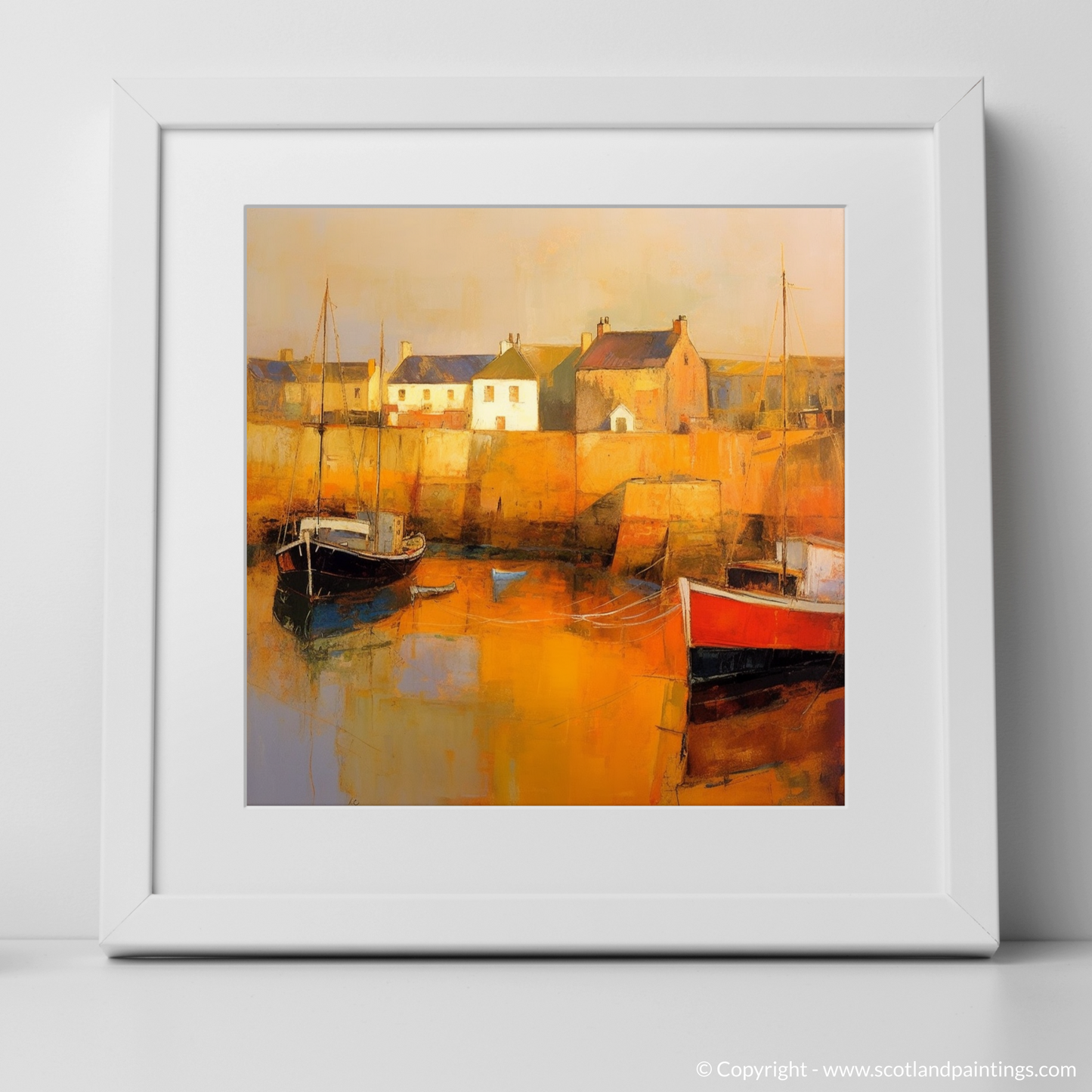 Golden Hour Serenade at Portsoy Harbour