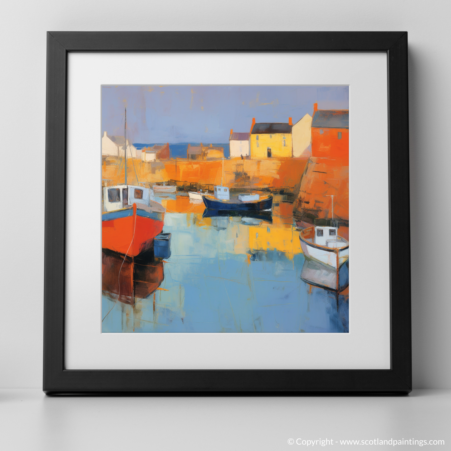 Golden Embrace of Portsoy Harbour