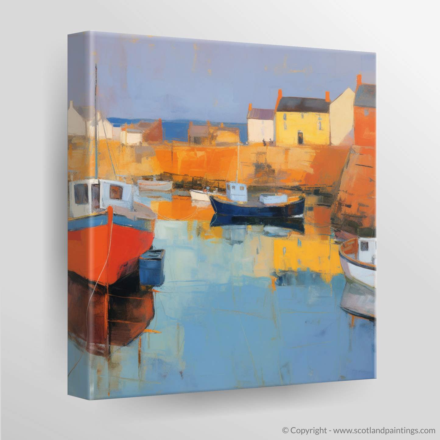 Golden Embrace of Portsoy Harbour