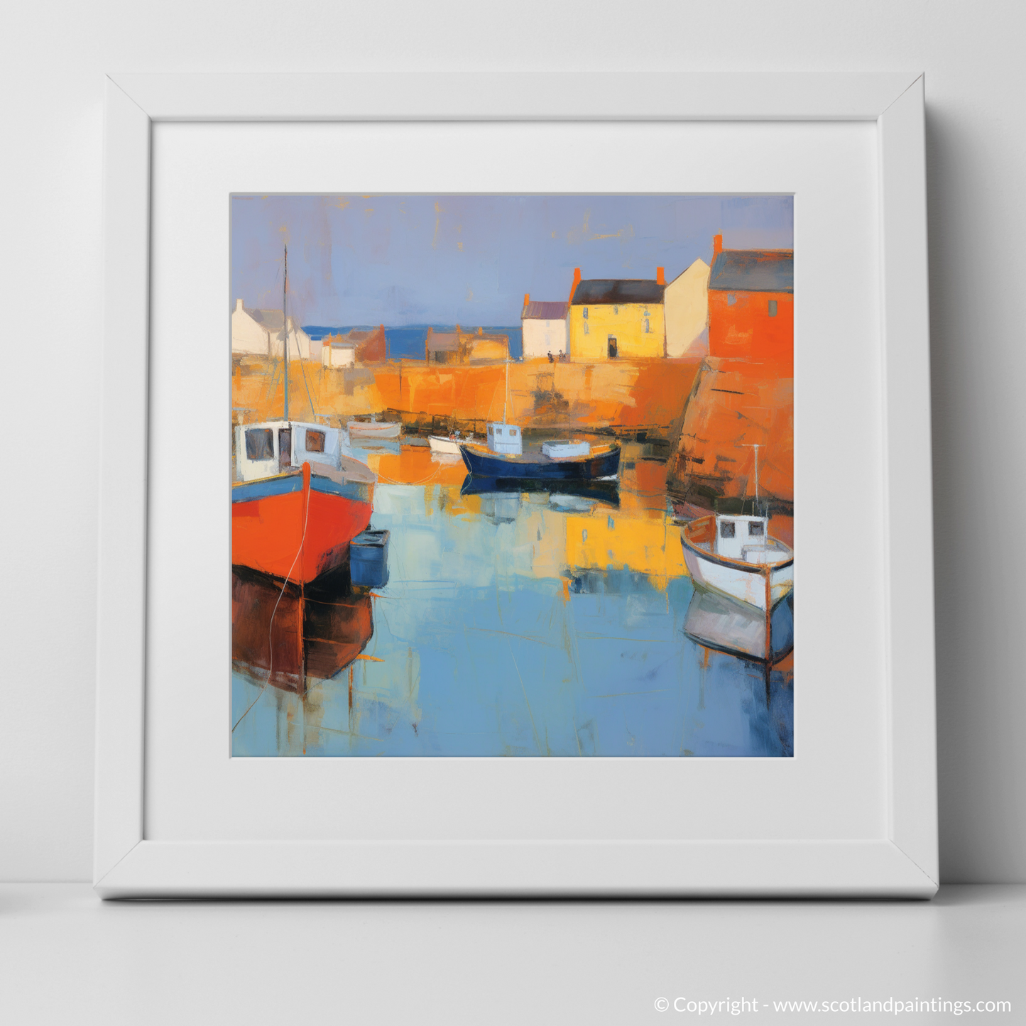 Golden Embrace of Portsoy Harbour