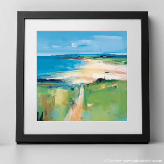 Dancing Waves and Vibrant Shores: An Abstract Impression of Gullane Beach