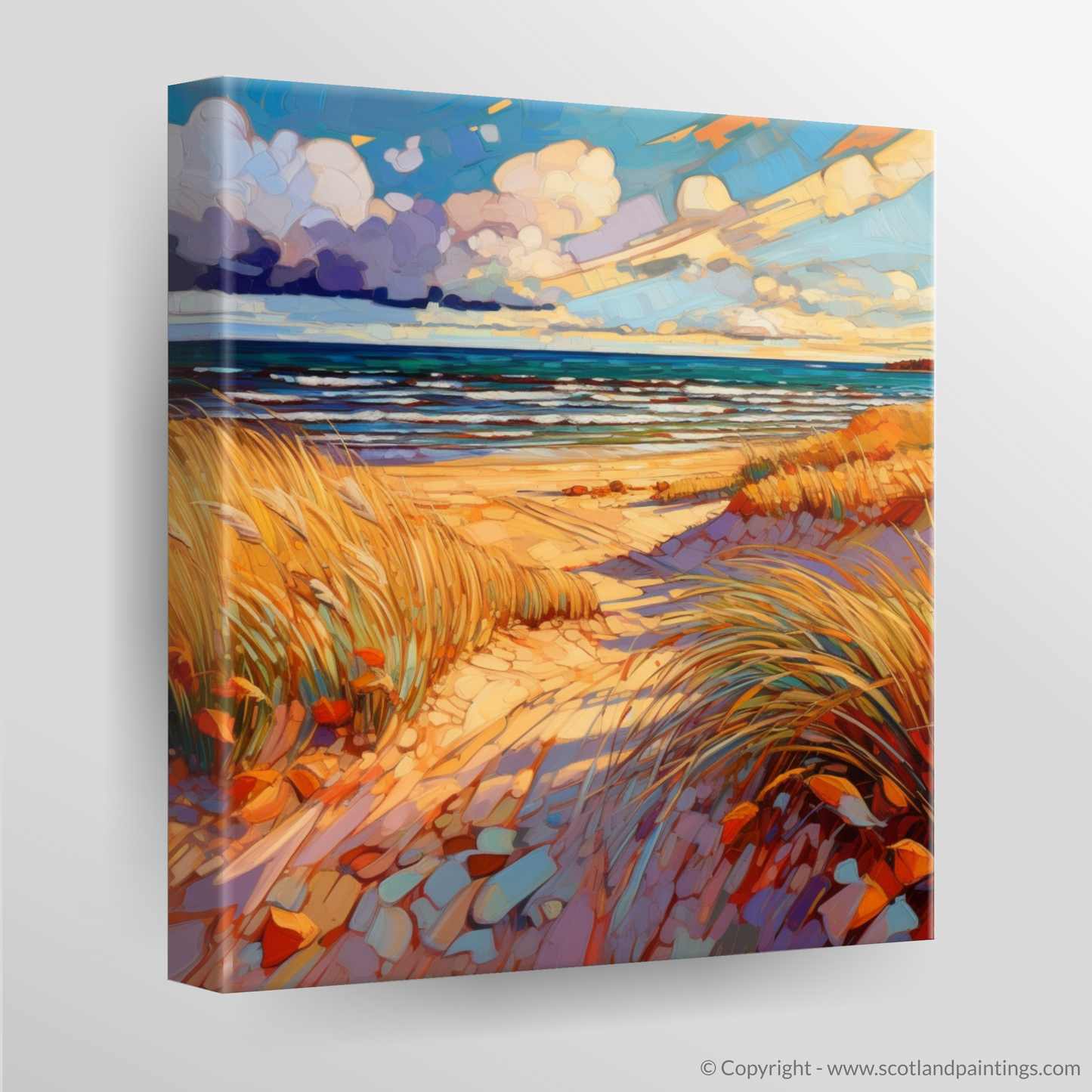 Longniddry Beach Serenity: A Modern Impressionist Seascape