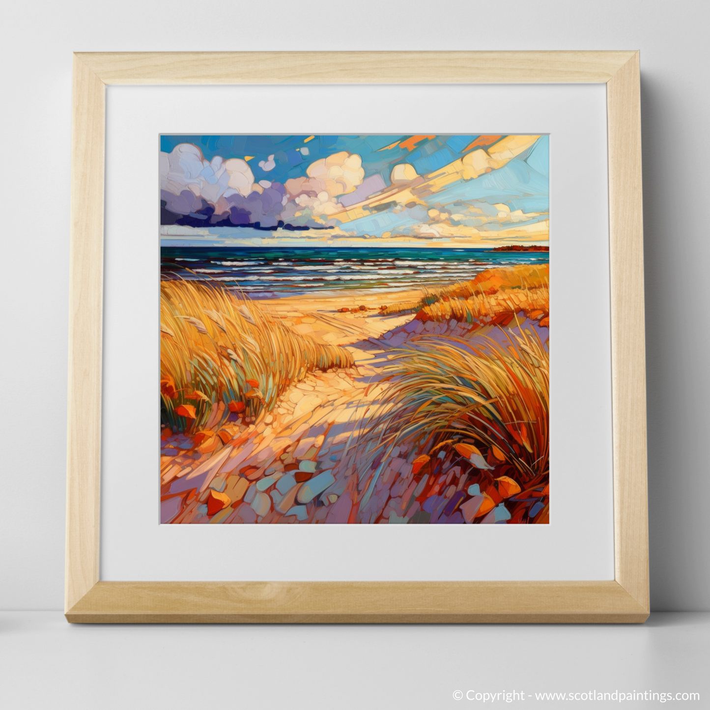 Longniddry Beach Serenity: A Modern Impressionist Seascape