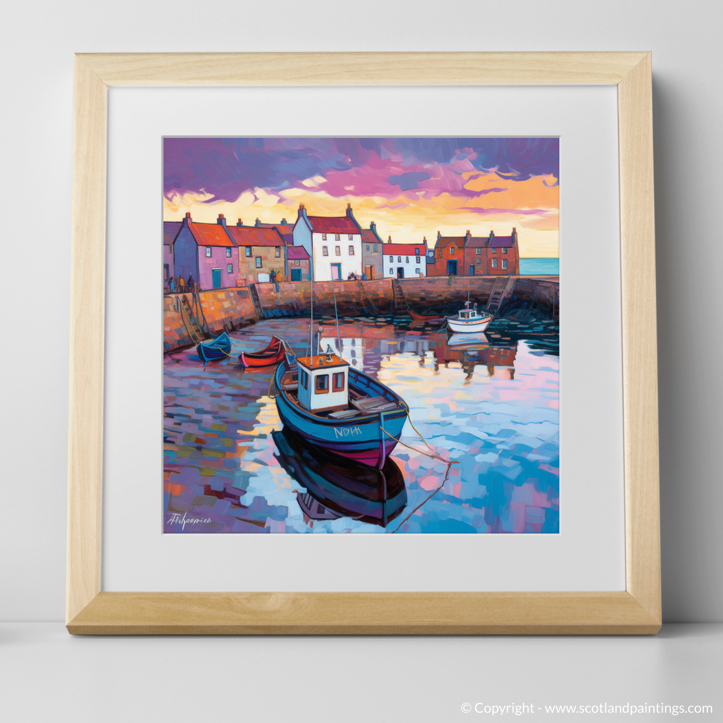 Twilight Harbour Symphony: A Modern Impression of Pittenweem Fife