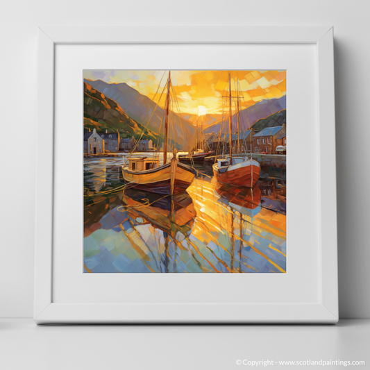 Golden Hour at Ullapool Harbour: A Modern Impressionist Masterpiece