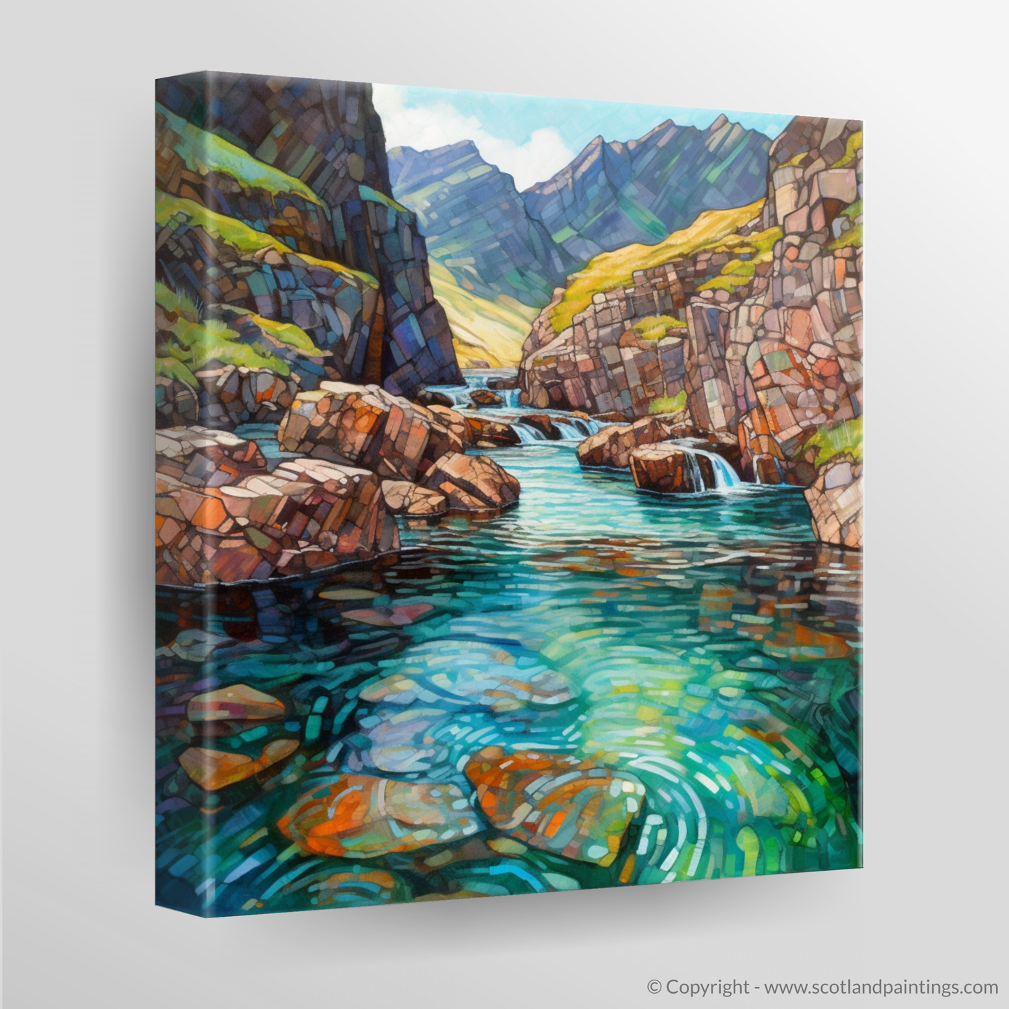 Enchanted Waters of the Fairy Pools: A Modern Impressionist Ode to Scottish Coves