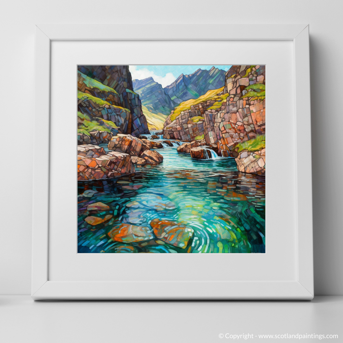 Enchanted Waters of the Fairy Pools: A Modern Impressionist Ode to Scottish Coves