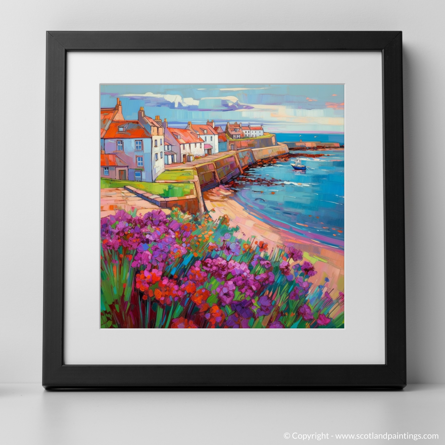 Whimsy of Elie: A Modern Impressionist Homage to Scottish Village Life