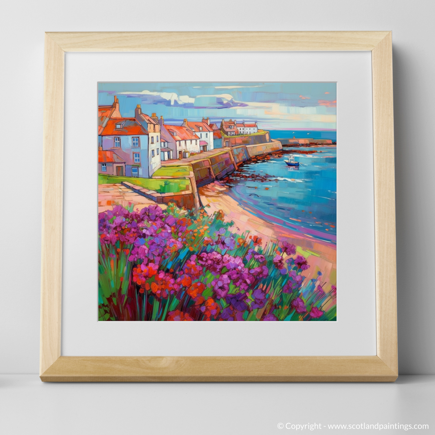 Whimsy of Elie: A Modern Impressionist Homage to Scottish Village Life