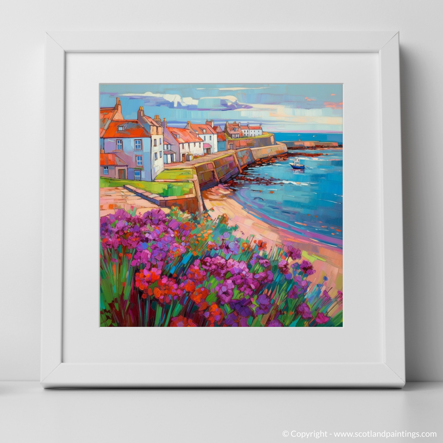 Whimsy of Elie: A Modern Impressionist Homage to Scottish Village Life